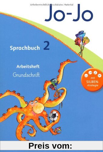 Jo-Jo Sprachbuch - Aktuelle allgemeine Ausgabe: 2. Schuljahr - Arbeitsheft in Grundschrift: Mit Lernstandserhebungen